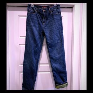 Boys Iron Knee Flannel Lined Classic Fit Jeans